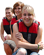 Familien Erlebnisse in Tirol mit  Rafting und Canyoning