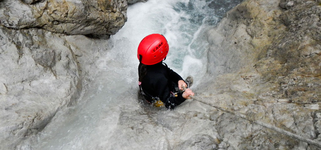 Familien Canyoning Tour in der Ötztal Region