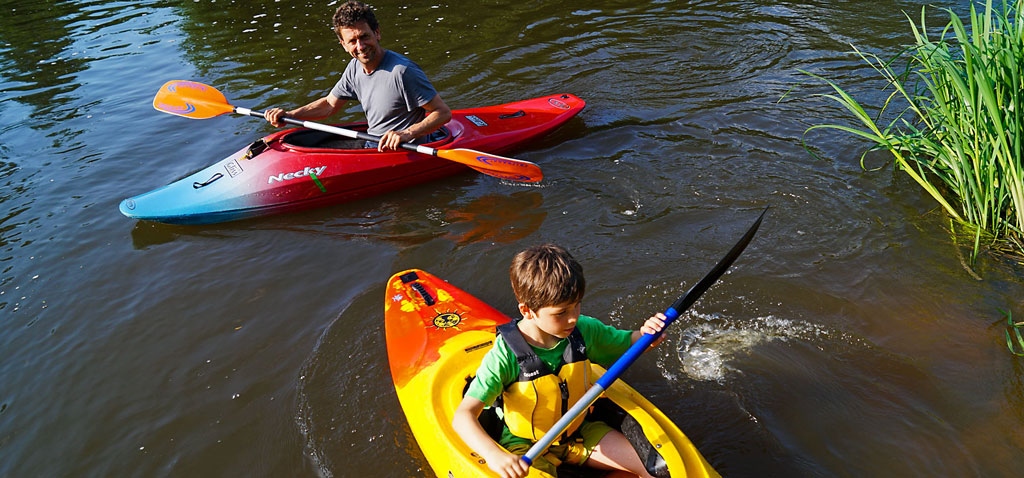 Familien Kajakkurs Wochenende auf der Altmühl